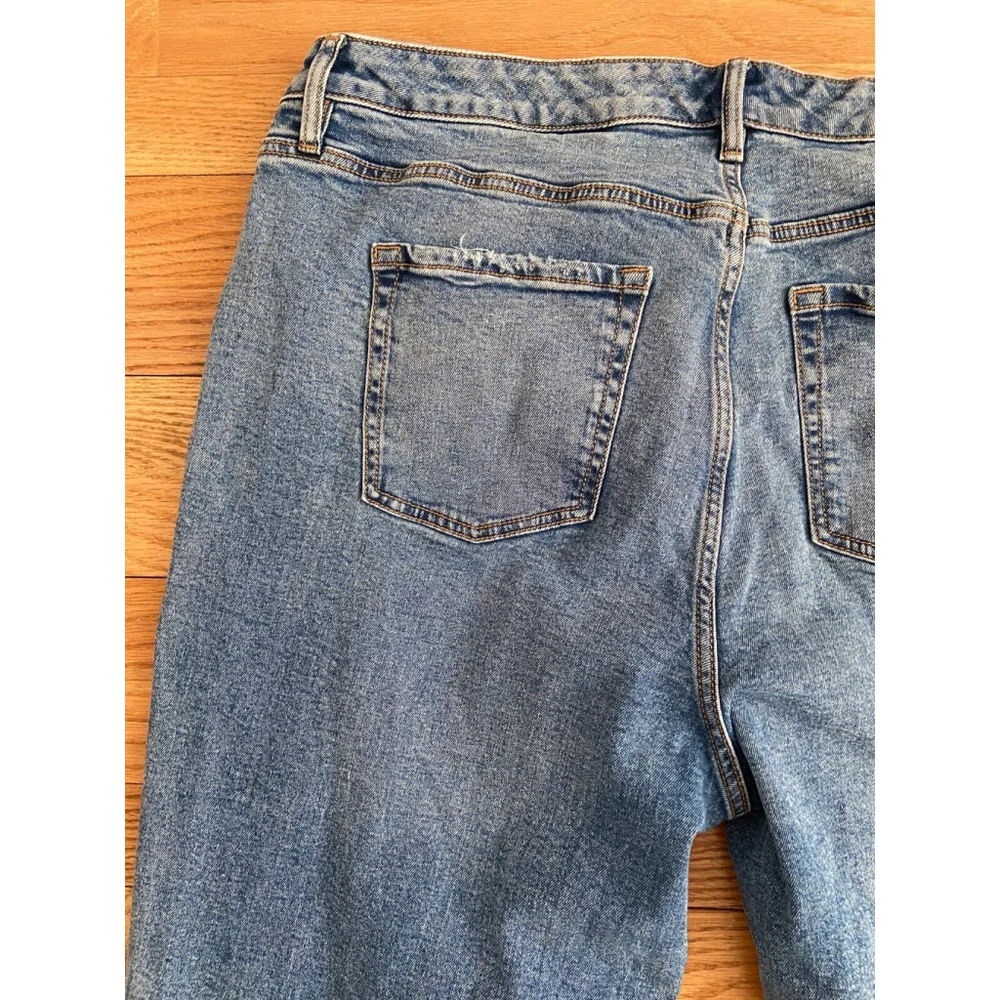 Joe Fresh Women’s Blue Distressed Straight Leg Jeans Size 18W - Picture 9 of 9